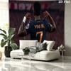 Vinicius Jr Wall tapestry, aesthetic printed fabric blanket, suitable for bedroom, living room, and home decor.