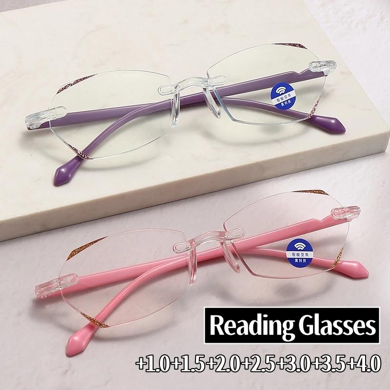 Blue Light Blocking Presbyopia Eyeglasses Diamond Cutting Reading Glasses Men Women Unisex Optical Spectalce Eyeglasses Diopter