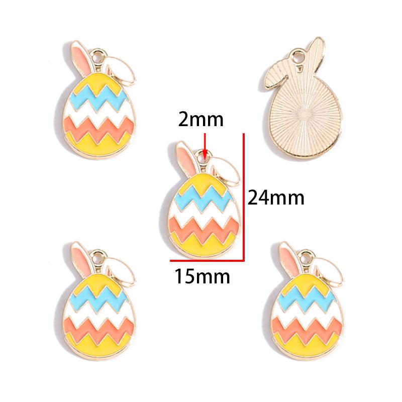 25 Easter Egg Rabbit-Themed DIY Jewelry Sets Necklace Earrings Accessories Keychains Bag Charms W642