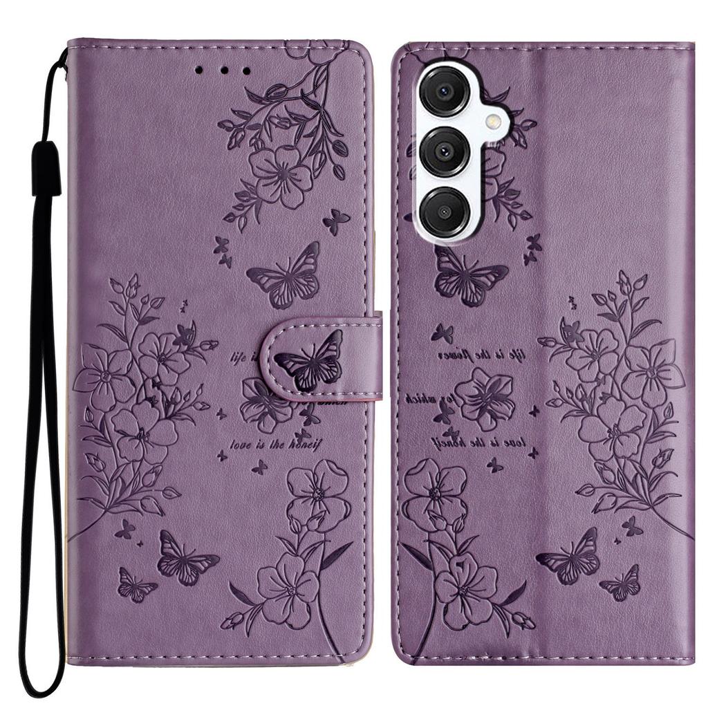 For Samsung Galaxy A17 5G/A17 4G/A26 5G Wallet Phone Case Butterfly Floral Imprint Leather Flip Cover