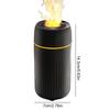 100ml Car Flame Humidifier Diffuser with Colorful Ambient Light Car Flame Light Humidifier Air Freshener for Car Decoration