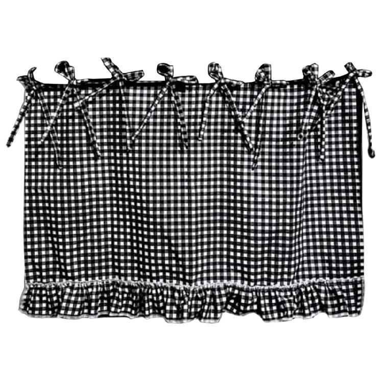 Heat Resistant Fabric Oven Curtain With Adjustable Ribbons And Elegant Ruffled Trim Cabinet Dish Washer Hide Skirt Cover