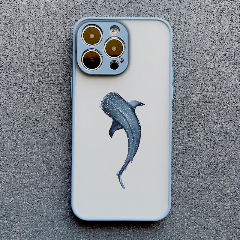 Cool Ocean Turtle Phone Case For iPhone 16 11 12 13 Pro Max Mini 15 14 Pro Max 7 8 Plus X XR Sea Blue Turtle Design Covers