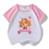 Paw Patrol Girls' Stylish Summer Outfit Set – 2022 Fashionable Short-Sleeve Two-Piece for Small & Medium Children