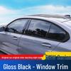 Black Window Trim & Door Frame Strip for BMW 3, 5 Series, X3, X5, X6 - Decorative Black Warrior Edition.
