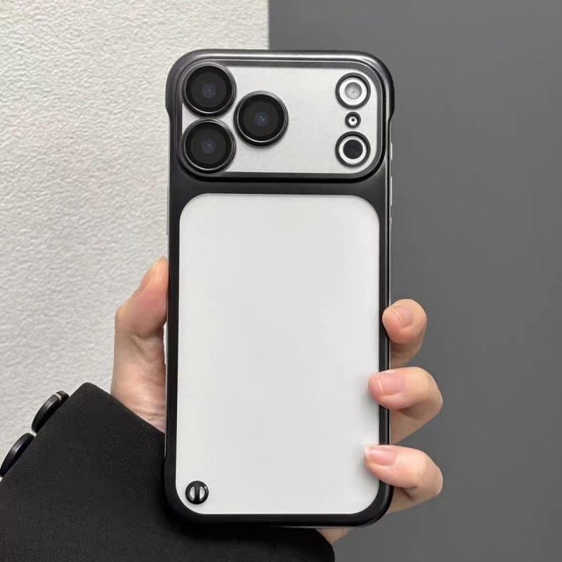 Luxury Plating Ultra Thin AG Matte Case for iPhone 17 Air 16 15 14 13 12 11 Pro Max Plus Frameless PC Clear Glossy Phone Cover