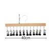 Closet Organizer with 10 Clips, Space Saving Hanging Closet Organizer, Space-Saving Hat Scarf Clothespins for Jeans Skirts Socks