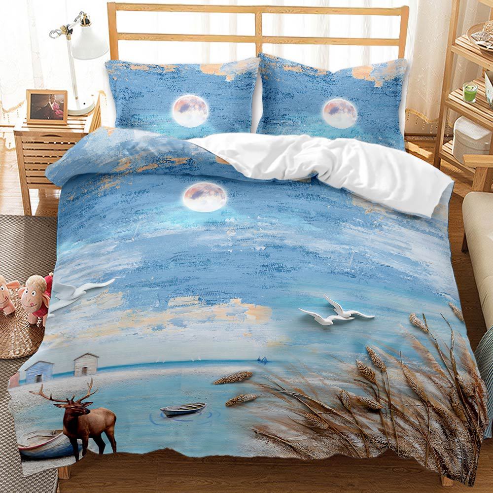 Flying Journey 3D Art Duvet Cover Set King Queen Double Full Twin Single Size Bed Linen Set