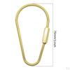 6pcs Screw Locking Carabiner Clasp Key Chain Clasps