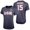 Icon Sports USWNT Player T Shirt Tee Official USA Flag USWNT Football Tee Top 03