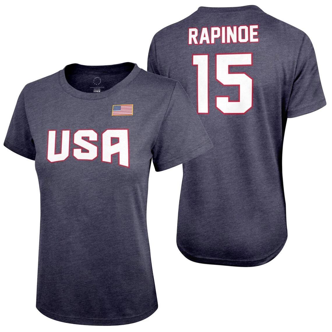 Icon Sports Футболка игрока USWNT Официальный флаг США Футбольная футболка USWNT Топ 03 2XL