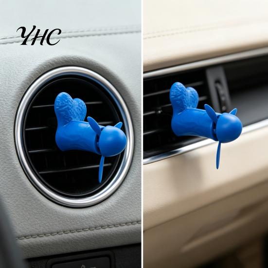 Durable Car Vent Accessory Funny Air Freshener Clip, Novelty Aromatherapy Diffuser, Rotating Propeller Automotive Fragrance Diffuser Clip Outlet