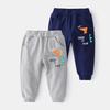 Spring Handsome Fashion Trend Boys Sweatpants, Two Colors Optional Cartoon Comfortable Soft Casual Pants