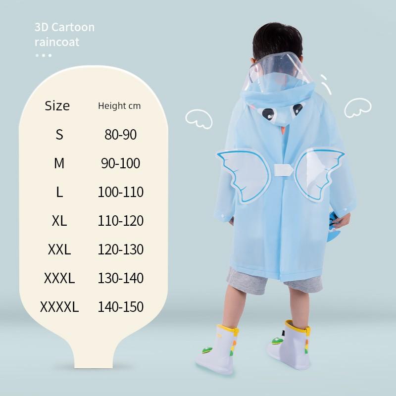 School Baby Child New Rabbit Children Raincoat