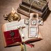 Cross Included Inside Pocket Shrine with Silver Handmade Sewing Accessories Handmade Prayer Quilt Mini Travel Shrine Pouch