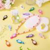 5/10/20Pcs Mini Cartoon Handheld Mirrors Straight Hole Beads Diy Jewelry Garment Pendant Accessory Dollhouse Decor