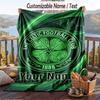 Flannel Blanket Celtic FC Print Custom Name Text Soft Throw for Sofa Bed