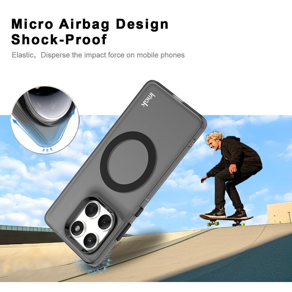 IMAK Phone Case for Motorola Edge 60 Fusion 5G/60s 5G/60 5G Magnetic Case PC + TPU Back Cover