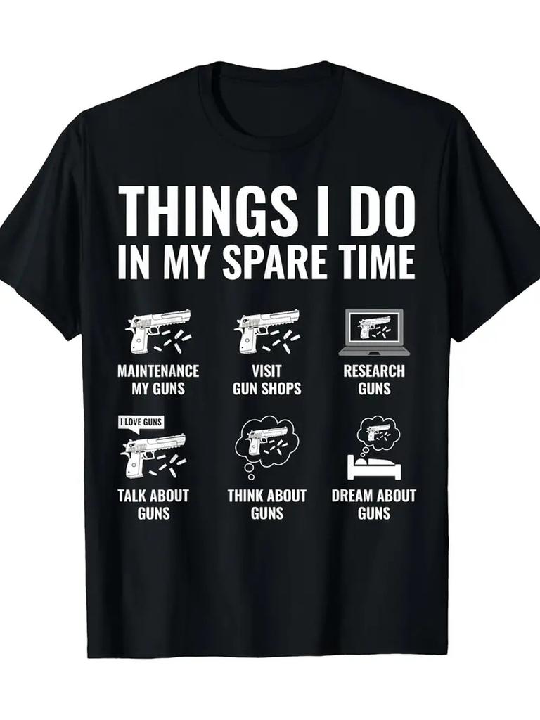 Gun Lover Spare Time T-shirt