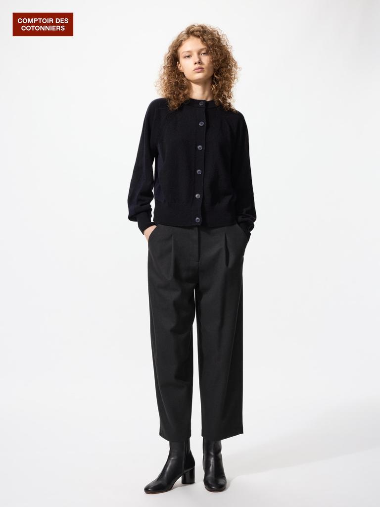 Uniqlo Brushed Jersey Barrel Leg Pants