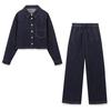 European and American Women's Casual Long-Sleeve Denim Shirt