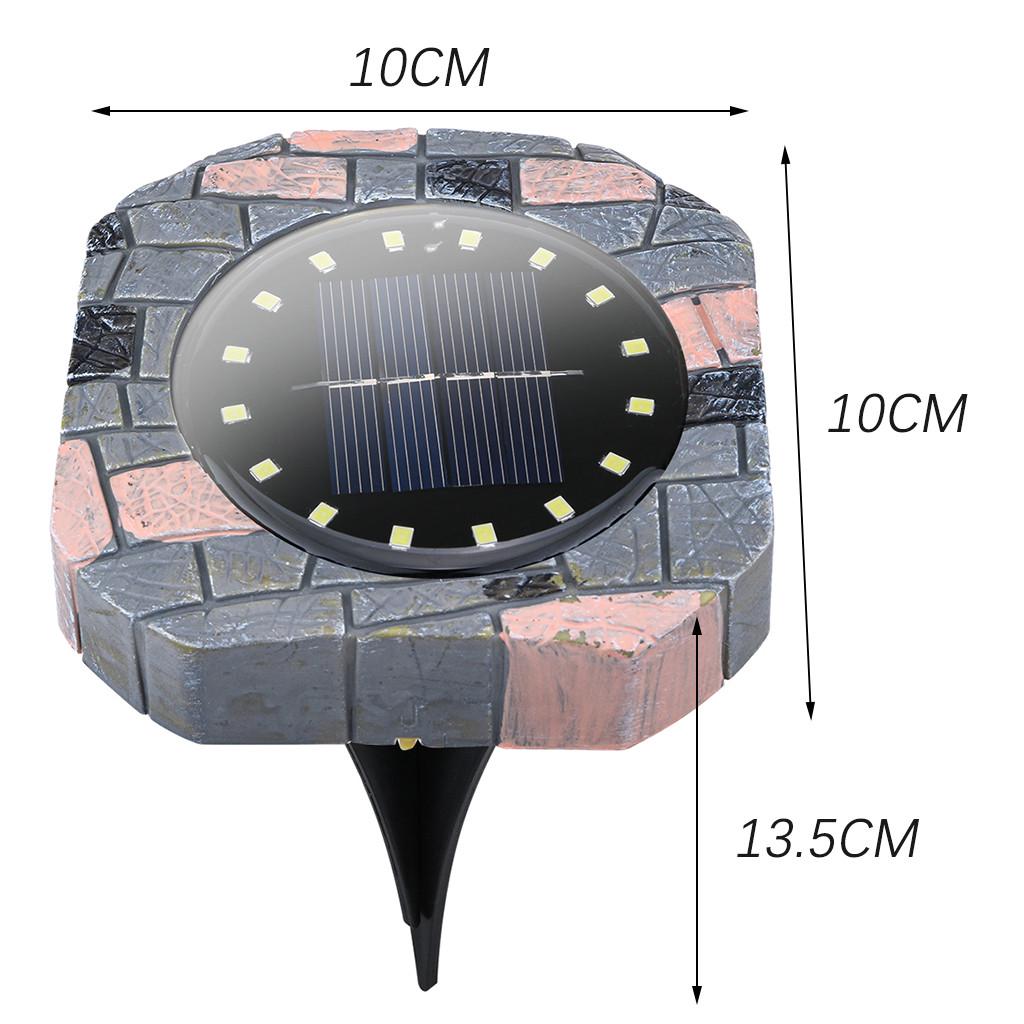 1PC LEDSolarLightsUndergroundBuriedGardenRoadwayOutdoorWallLamp,16