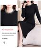 Hepburn Style Women's Elegant Black Midi Dress - Versatile Long Sleeve for Spring/Autumn 2026