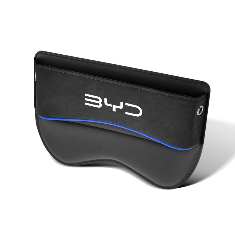 Customize car front seat gap filler organizer Storage Box suede, For BYD SHARK Han EV Seagull Dolphin DM-i Song Pro Max SEAL