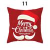 Merry Christmas Cushion Cover Xmas Pillowcase Happy New Year Navidad Santa Claus Red Pillow Cover Ornament Gifts Home Decor