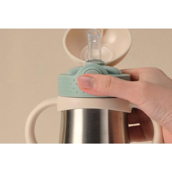 Mother K Hug Insulated Straw Cup 350ml, mint, 1 piece