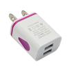 Dual USB Ports 5V 2.1A US/EU LED Light Plug Wall Home Travel Charger