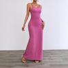 New Celebrity Style Fashion Women's Clothing Pure Desire Sexy Suspender Splicing Dress Long Dress Women