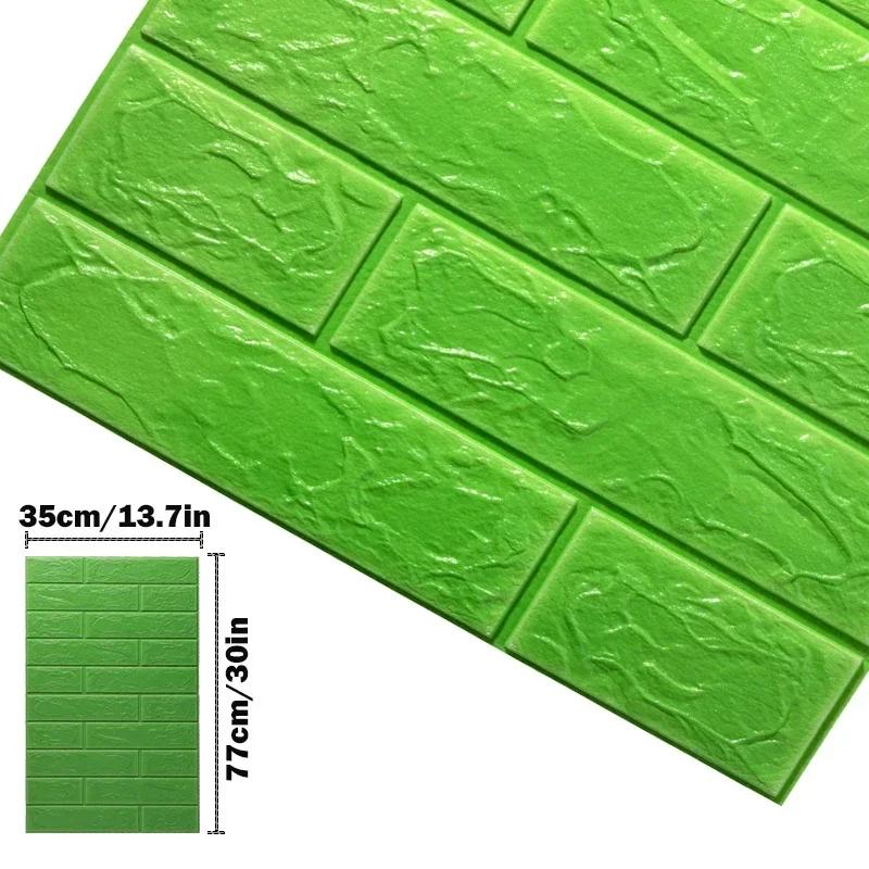 Foam 3D Decorative Wall Stickers Adhesive Panel Home Decor Living Room Bedroom House Decoration Bathroom Waterproof Wallpaper