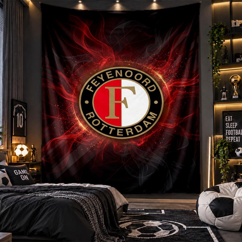 Arazzo da Appendere a Parete Stampa Feyenoord Tessuto per Soggiorno Camera da Letto Decorazione per la Casa