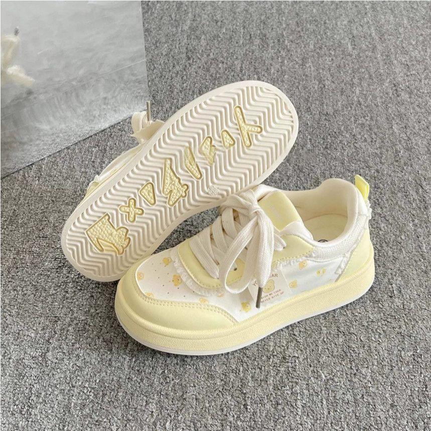 Dopamine board shoes 22 new summer platform with skirt cute bear bread shoes 35