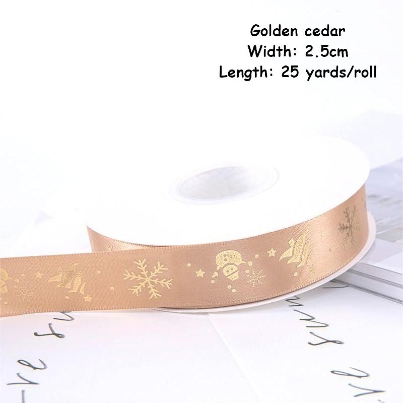1/4 Inch Christmas Ribbon for Crafts Holiday Grosgrain Ribbon Christmas Ribbon for Gift Wrapping Festival Party Decoration