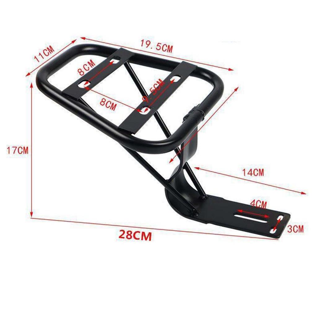 Motorbike Rear Tail Box Carrier Irone Accessories Sturdy Replace Basket Rack A