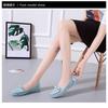 Summer Breathable Solid Color Vulcanized Shoes Floral Embroidery Bowknot Loafers Women Non-slip Flower Sneakers Chaussure Femmes