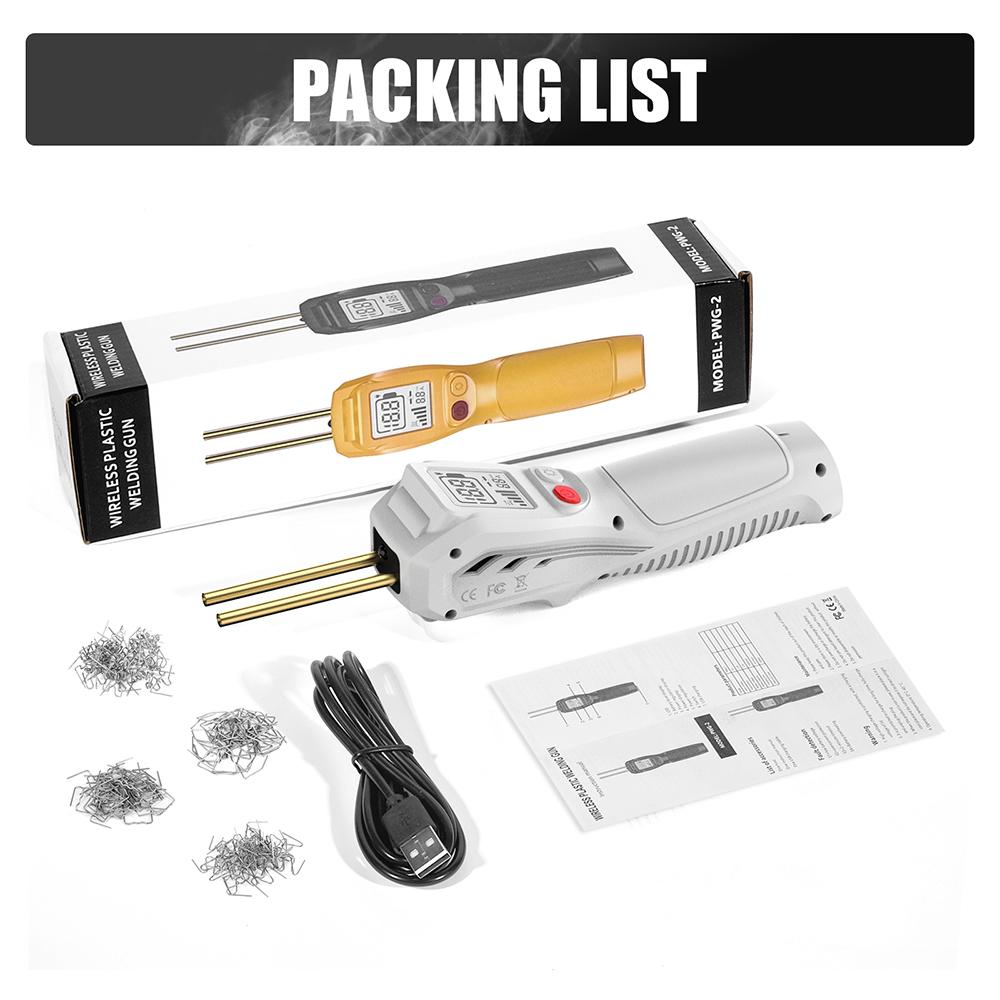500W Kunststoffschweißmaschine Kunststoffschweißgerät Heißklammergerät Stoßfänger Reparaturset Lötkolben für Autostoßfänger Reparaturwerkzeuge
