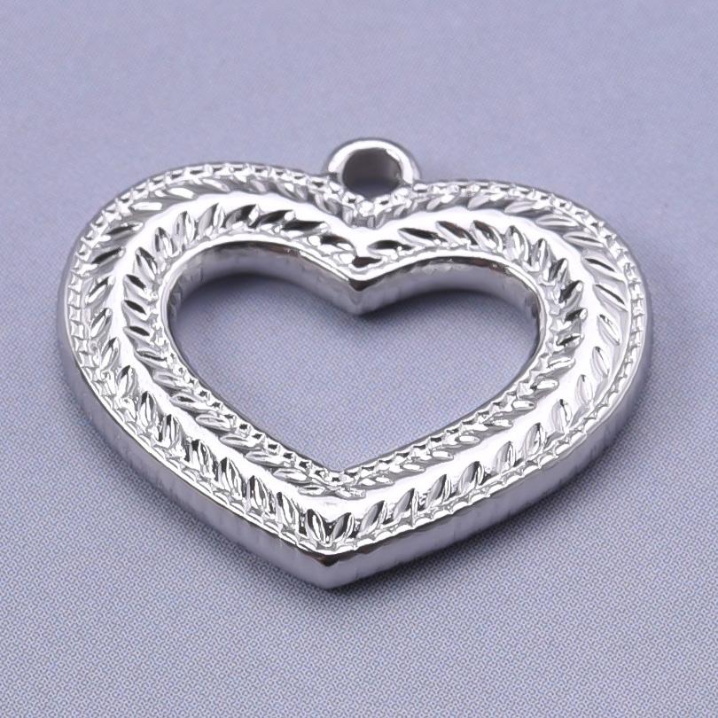 6pcs Titanium/Stainless Steel Heart Charms For Jewelry Making Supplies Fashion Diy Love Pendant Wings Flower Landscape Materials