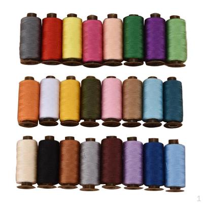Nähgarn-Set aus Polyester für Handnähmaschinen in 24 Farben, 457 m