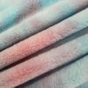 Gradient Tie-Dye Rabbit Fur Plush Fabric for Clothing, Bags, Toys, and Home Textiles.