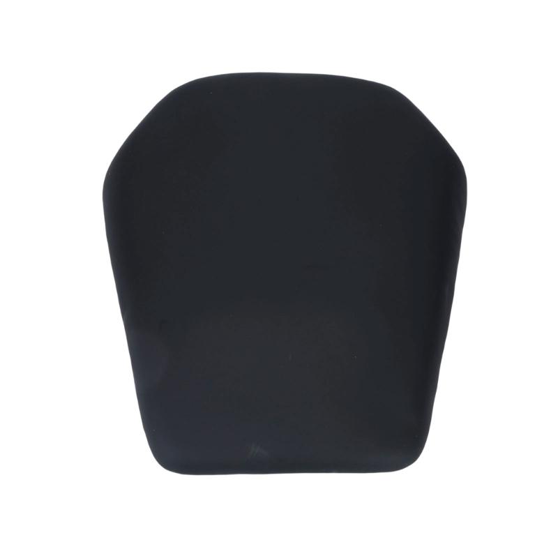 Rear Motorcycle Seat Pad Replacement, Black PU Passenger Pad with Molded Mount Base for Routine Service Tasks and Visual Update Work