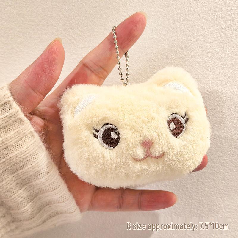 Year of the Sheep Lamb Keychain: Cute Plush Pendant for Students' Bags