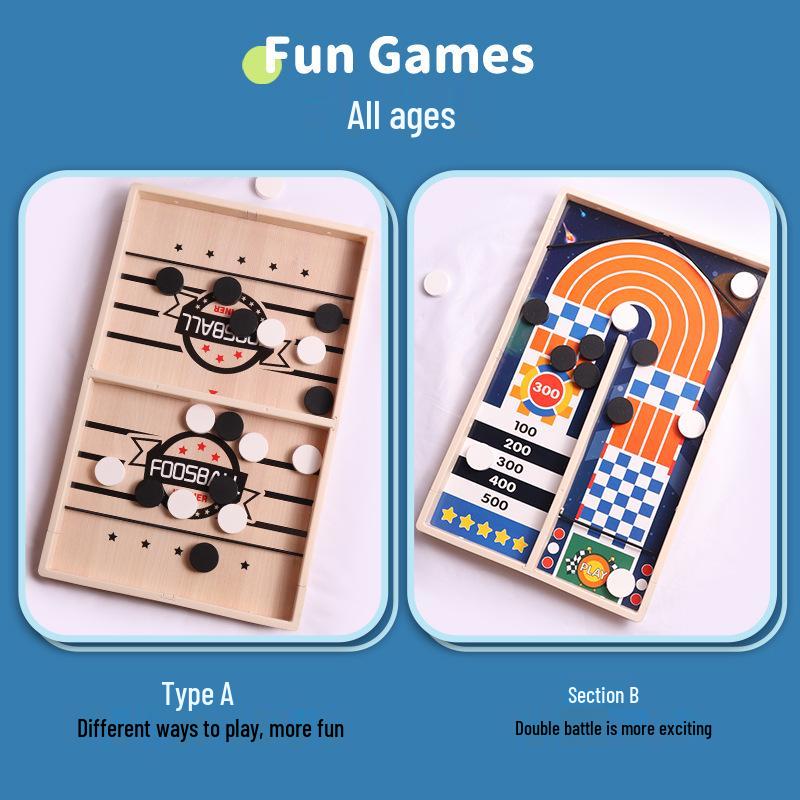 Kids' Educational Wooden Catapult Chess Game - Interactive Parent-Child Strategy Toy