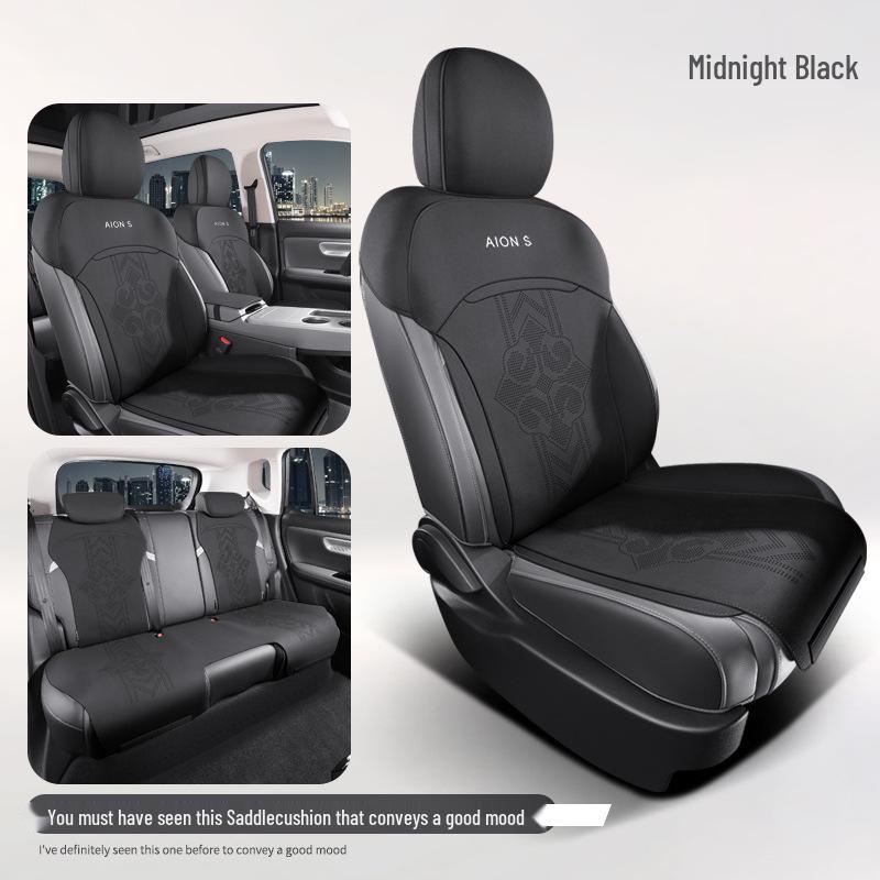 AION S580 Suede Car Seat Cover: Four Seasons, Semi-Enclosed Design