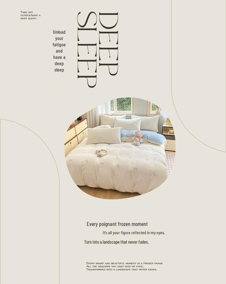2025 New Thickened Warm Velvet Flannel Coral Fleece Bedding Set - Autumn/Winter Duvet Cover & Three-Piece Bedsheet
