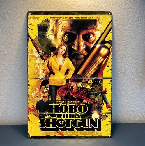 Hobo With A Shotgun Rutger Hauer Movie Metal Poster Tin Sign 20x30cm Plaque 20x30cm(7.8x11.8inch)