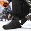 Schneestiefel Winter Samt Verdickt Warm Groß Baumwollschuhe Integriert Wasserdicht und Rutschfest Dicksohlige Baumwollstiefel