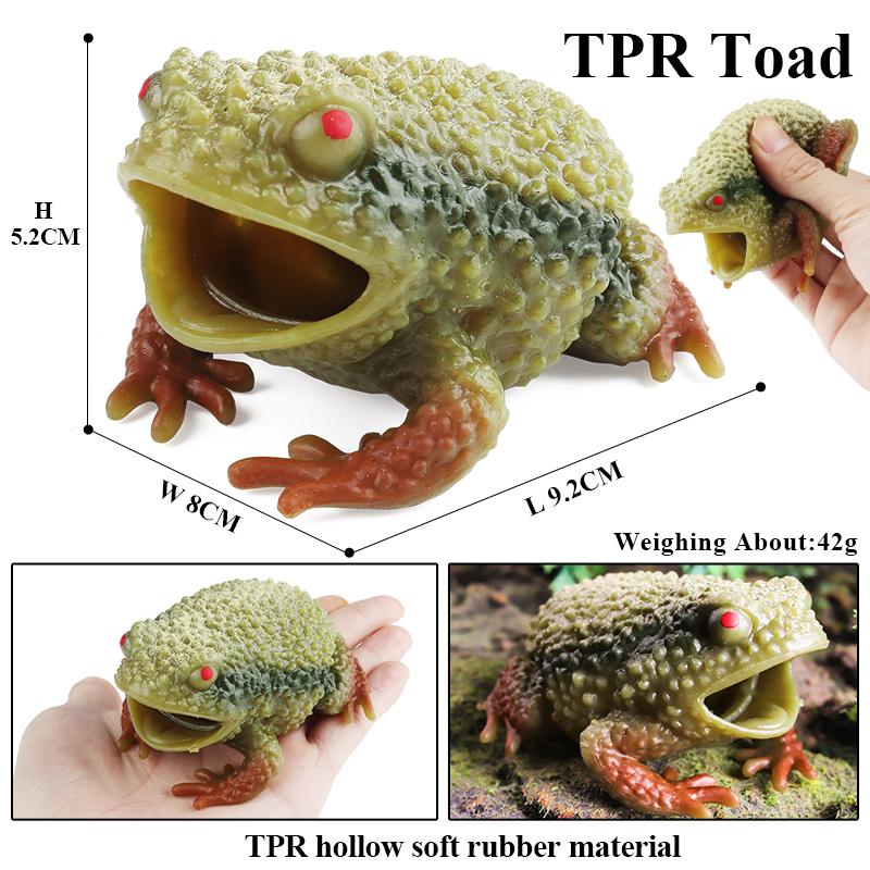 Oenux Squid Crab Octopus Frog Snails Lizard Animals Model Action Figures Anti Stress Relief Toy Kids Gift Fun Pressure Reduction